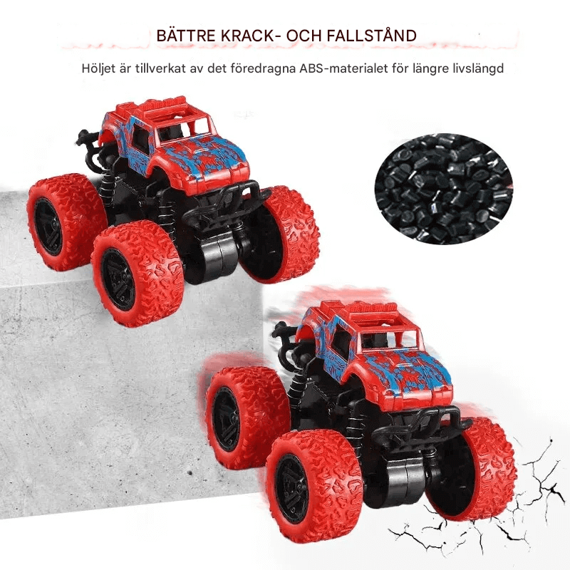 Stöttålig 360° Snurr Friktionstruck – Diecast Offroad Bil Leksak