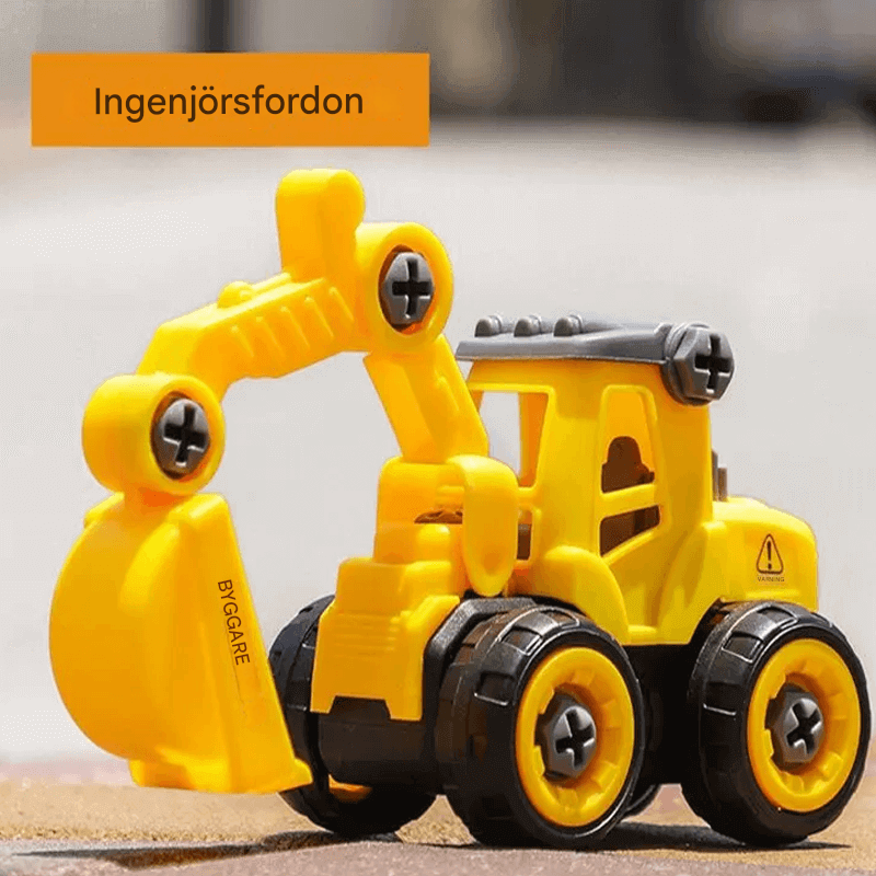 Pusselsimulering Grävmaskinsleksak – Gör-det-själv Byggbar Leksak för Barn