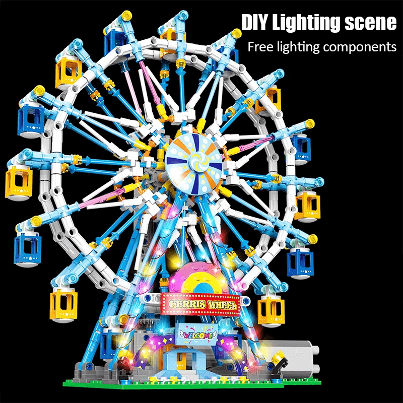 Ferris Wheel Kit with Lighting - 813 Pieces