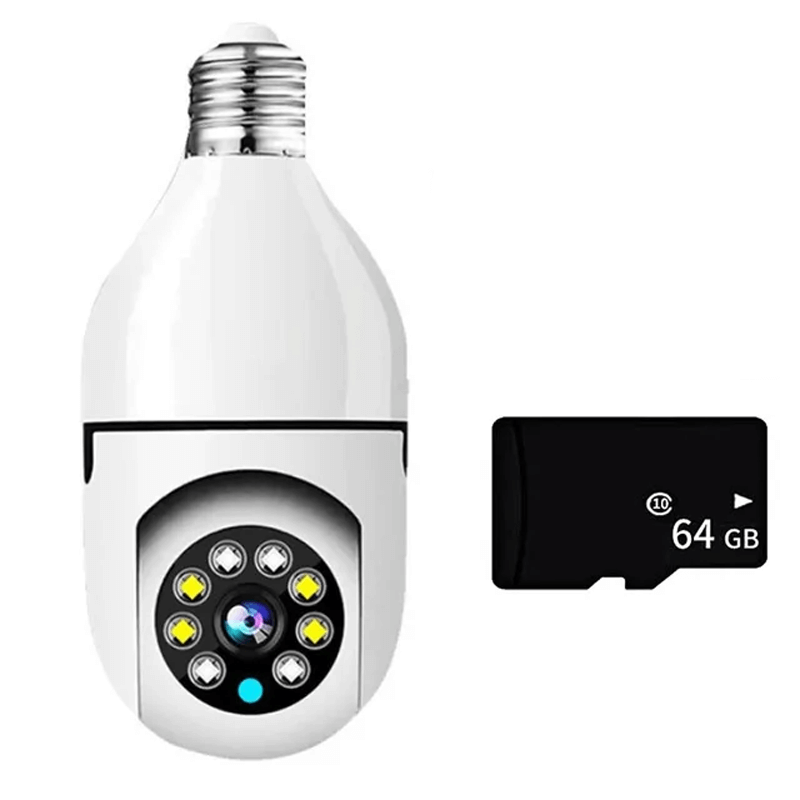 5G WiFi Surveillance Camera in Lamp Format - Wireless Smart Motion Sensor