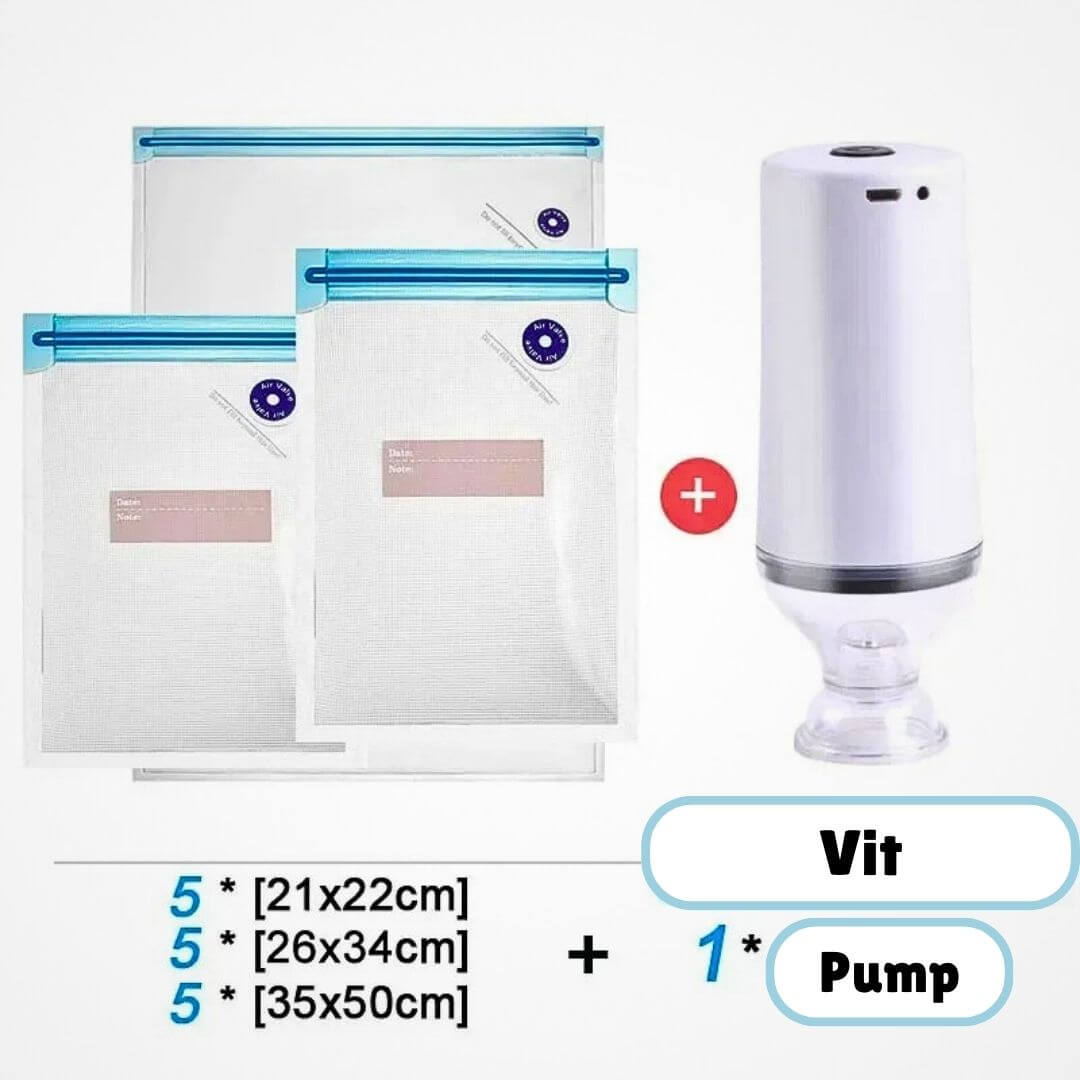 FreshSeal – Vakuumförpackningsset för Längre Hållbarhet på Maten