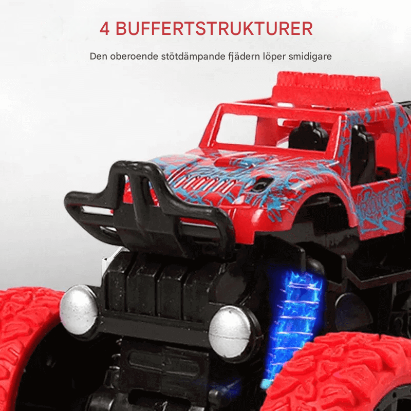 Stöttålig 360° Snurr Friktionstruck – Diecast Offroad Bil Leksak