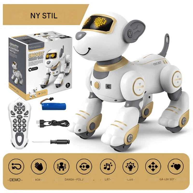 Smart Robot Hund för Barn – Elektronisk, Dansande och Programmerbar Leksak