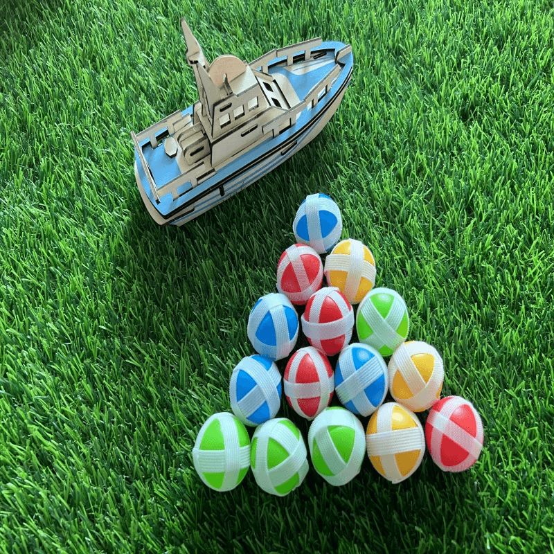 Barnvänlig Måltavla med Klibbiga Bollar – Perfekt Utomhuslek