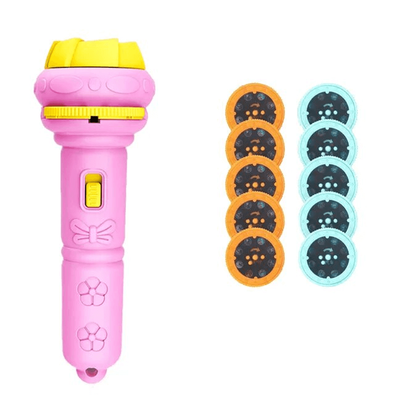 Pedagogisk Projektor Ficklampa – Magisk Leksak för Läggdags och Fantasi