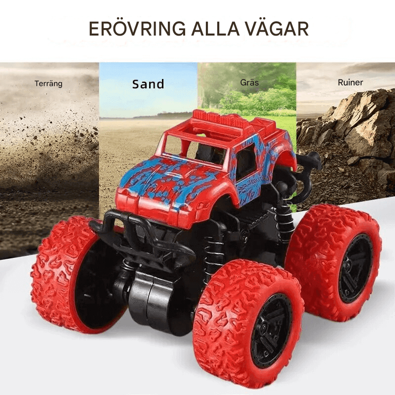 Stöttålig 360° Snurr Friktionstruck – Diecast Offroad Bil Leksak