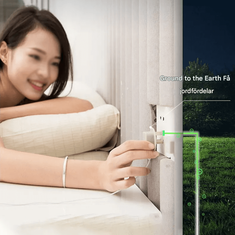 Jordningslakan Med Silvertrådar - För Bättre Sömn & Hälsa