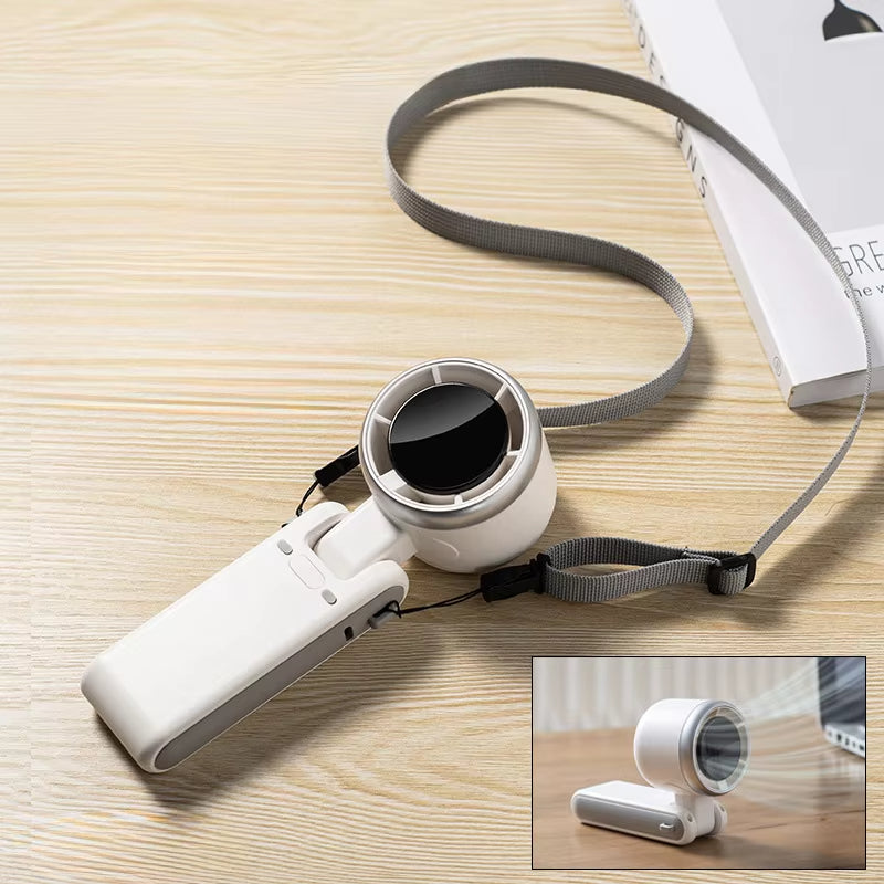 TurboBreeze - Handhållen Mini-turbofläkt för Resor och Vardagsbruk