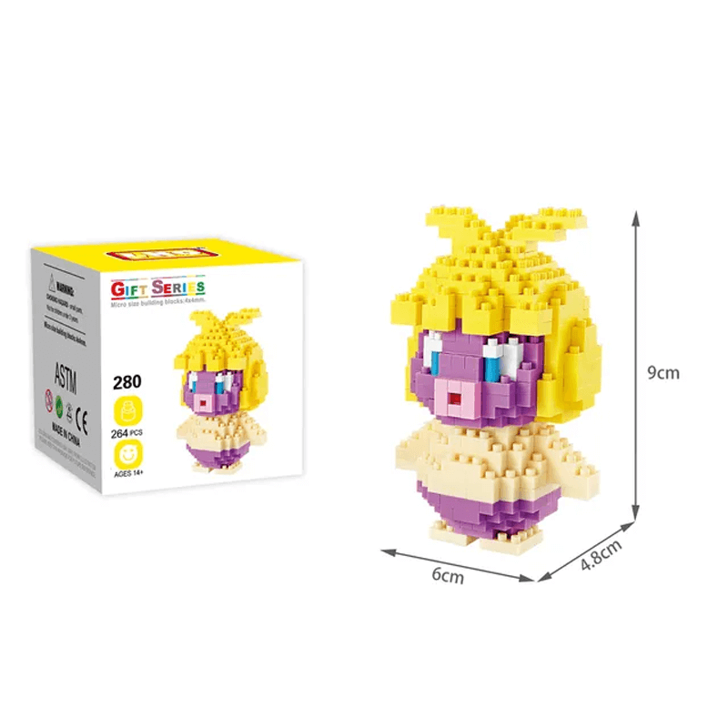 Poke Character Nanoblocks Anime Building Blocks
