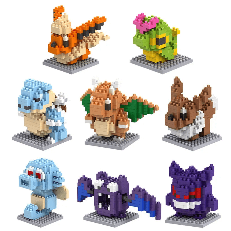 Poke Character Nanoblocks Anime Building Blocks