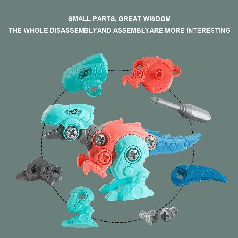 Dinosaur Egg Kit - Surprise Egg with Building Blocks, Disassemble and Assemble Your Own Dinosaurs, DIY Blindbox Toy for Kids