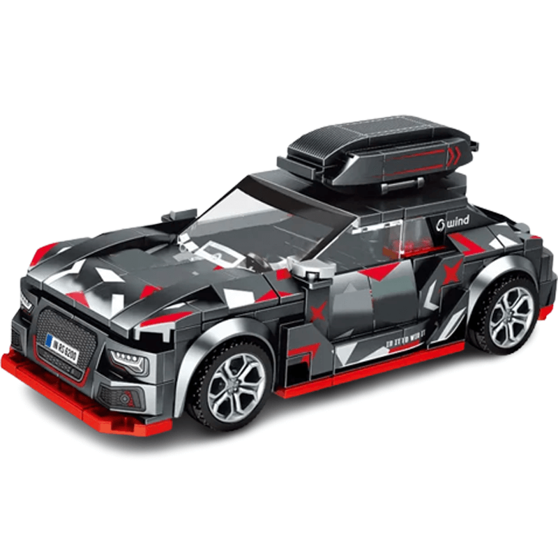 Sportbil Byggklossar för Barn – Realistiska Racingbilar DIY Set