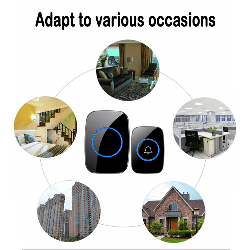 Trådløs Smart Dørklokke med Fjernbetjening