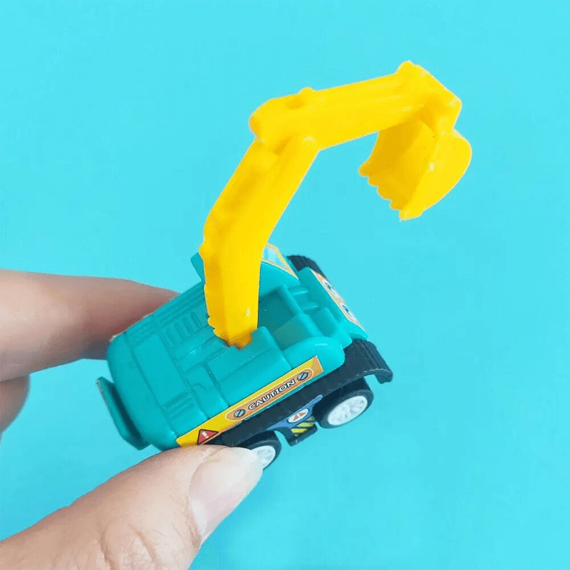 6-pack Mini Ingenjörsbilar – Hållbara Diecast Leksaker