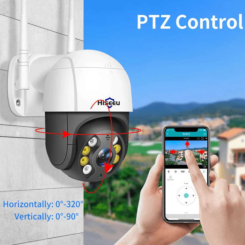 Smart WiFi Security Camera - With Infrared Night Vision, APP & AI