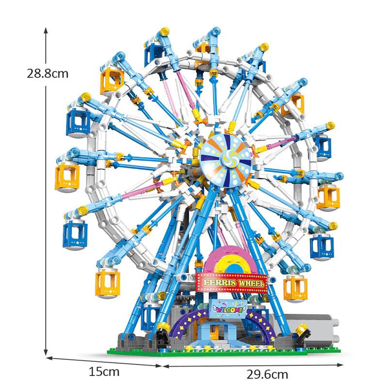 Ferris Wheel Kit with Lighting - 813 Pieces