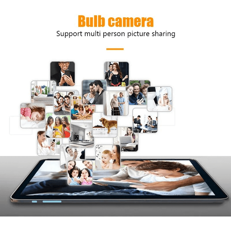 5G WiFi Surveillance Camera in Lamp Format - Wireless Smart Motion Sensor