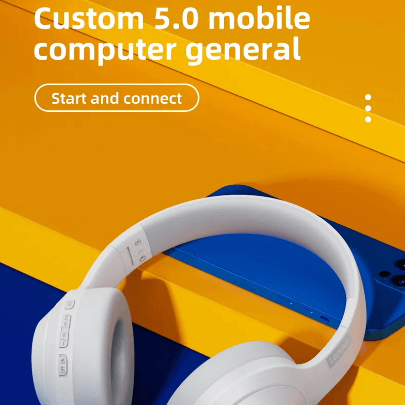 TH10 Trådlösa Stereohörlurar 3D Ljudteknik HiFi Högtalare 12h Batteritid - Kristallklar Ljud