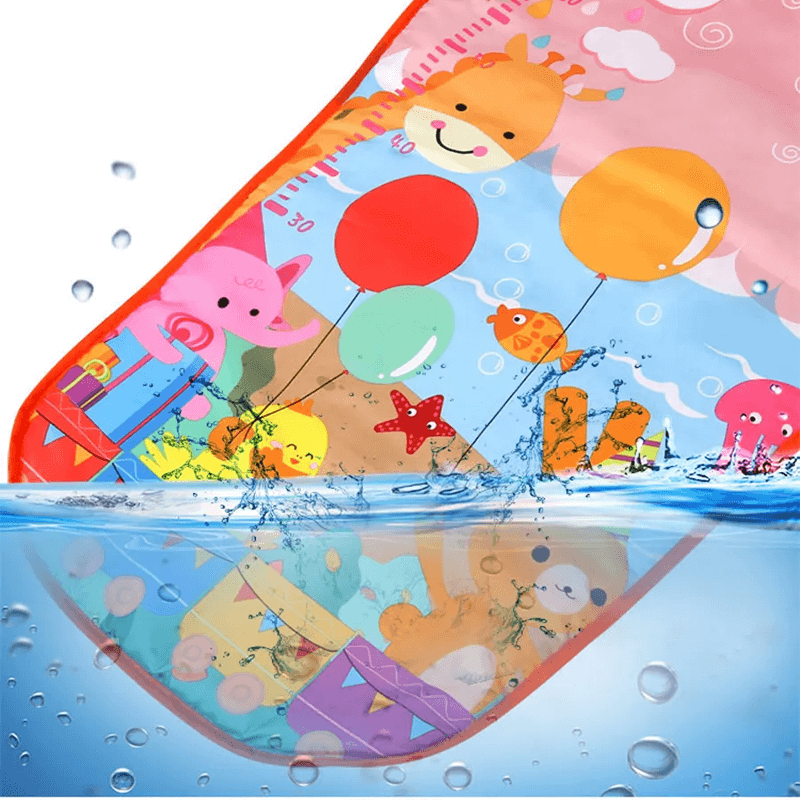 Babylekmatta med Musik & Leksaker | 3-i-1 Aktivitetsgym för Nyfödda & Spädbarn – Mjuk, Bärbar & Utvecklande Lek från 0–18 Månader