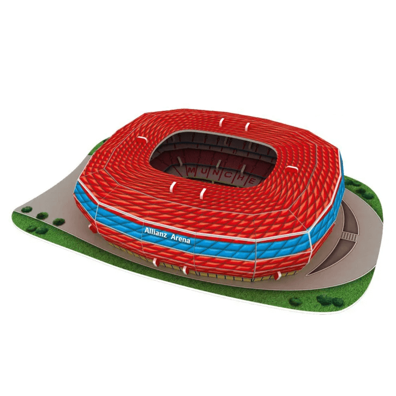 Miniatyr Fotbollsplan 3D Pussel – Realistisk Stadion, Utbildande & Rolig Leksak