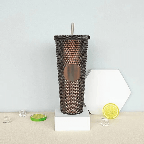 Återanvändbar Mugg med Sugrör 710ml