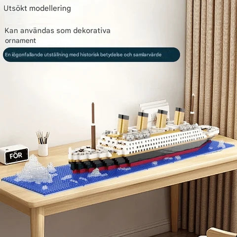 DIY Titanic 3D Byggklossar – 1860 Delar Skeppsmodell