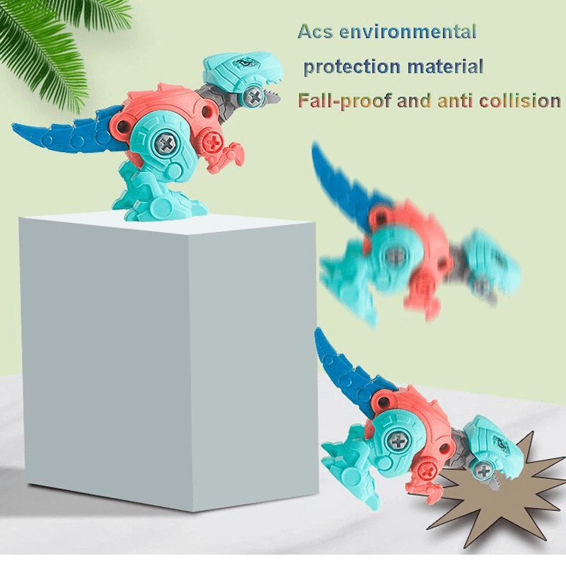 Dinosaur Egg Kit - Surprise Egg with Building Blocks, Disassemble and Assemble Your Own Dinosaurs, DIY Blindbox Toy for Kids