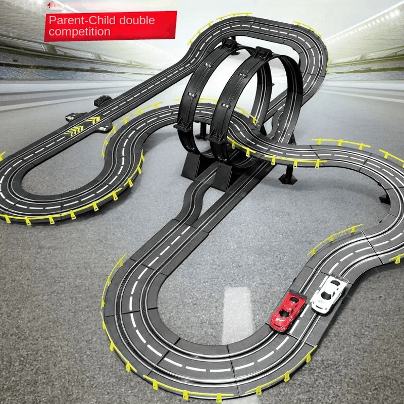 Stor RC Bilbana för Barn – Track Racing Leksak med Dubbel Tävling och Enkel Montering