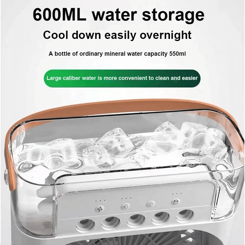 Portabel Bordsfläkt Luftkonditionering med Vattenkylning