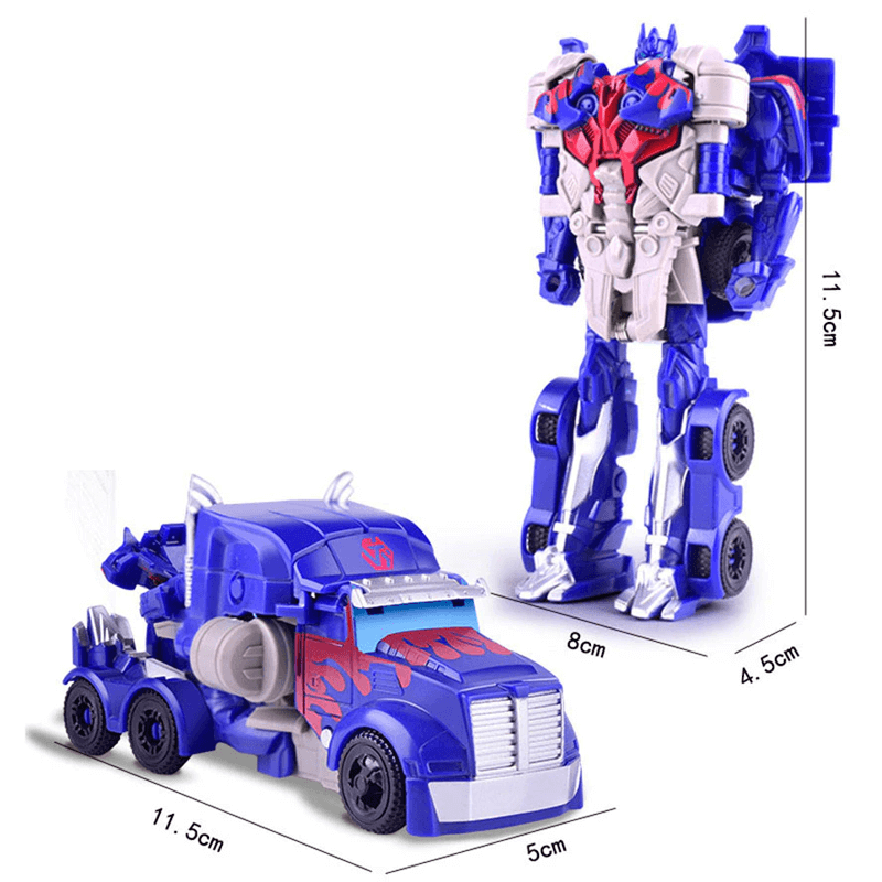 Dynamic Transformative Robot Car - Optimus Toy, 1-Step Transformation, Robot & Dinosaur Action Figure for Boys