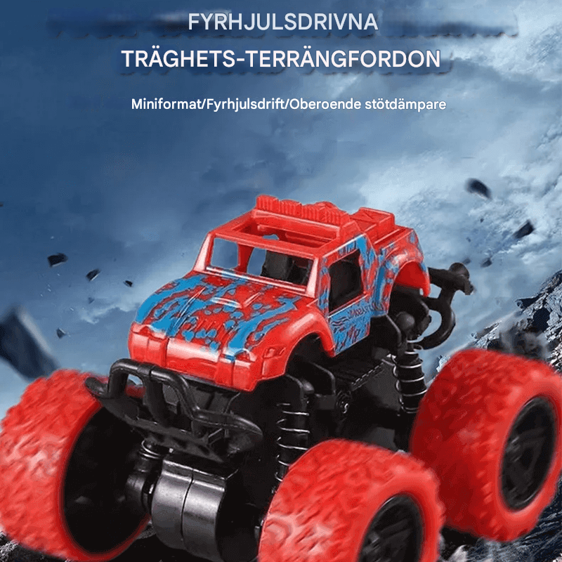 Stöttålig 360° Snurr Friktionstruck – Diecast Offroad Bil Leksak