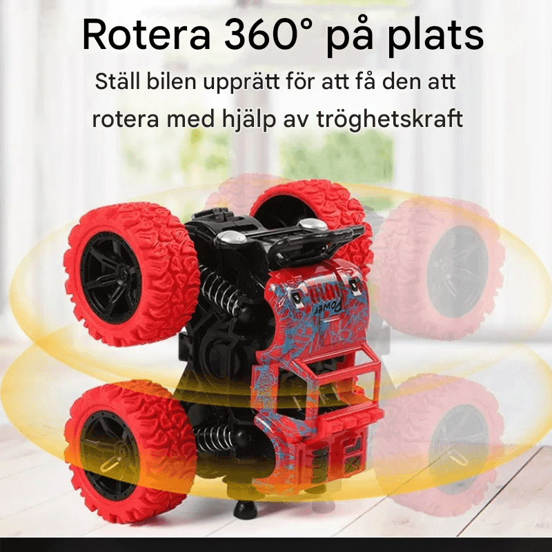 Stöttålig 360° Snurr Friktionstruck – Diecast Offroad Bil Leksak