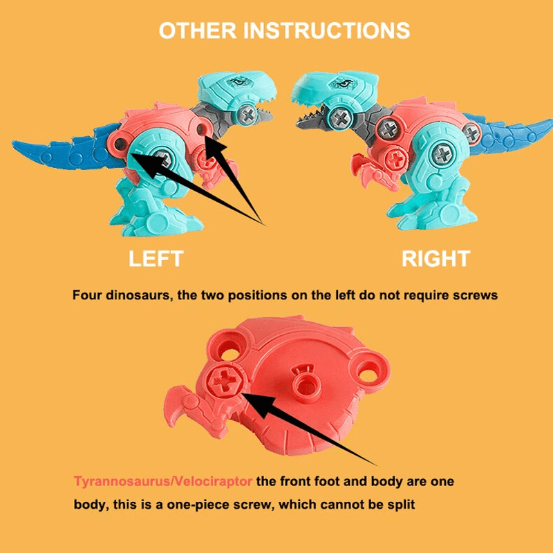 Dinosaur Egg Kit - Surprise Egg with Building Blocks, Disassemble and Assemble Your Own Dinosaurs, DIY Blindbox Toy for Kids