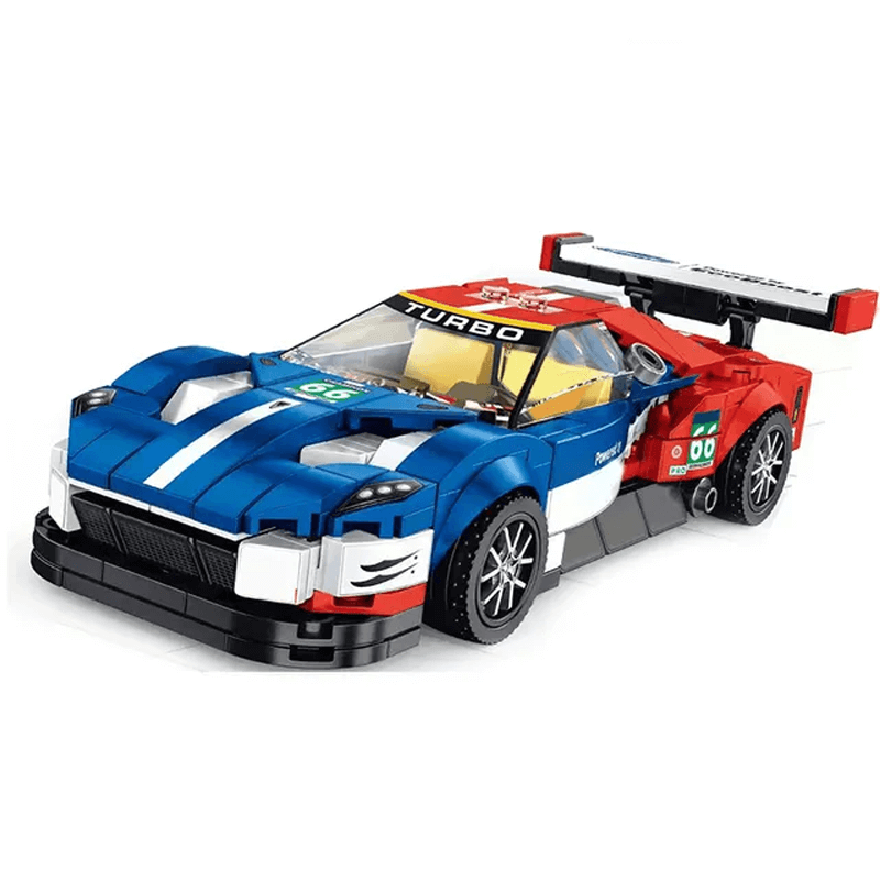 Sportbil Byggklossar för Barn – Realistiska Racingbilar DIY Set