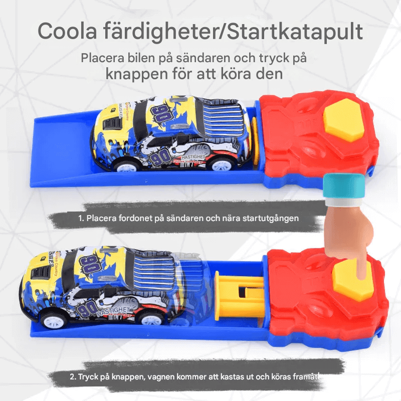 Barnens Mini Racingbilar Set – Robust Konstruktion och Återfjädring