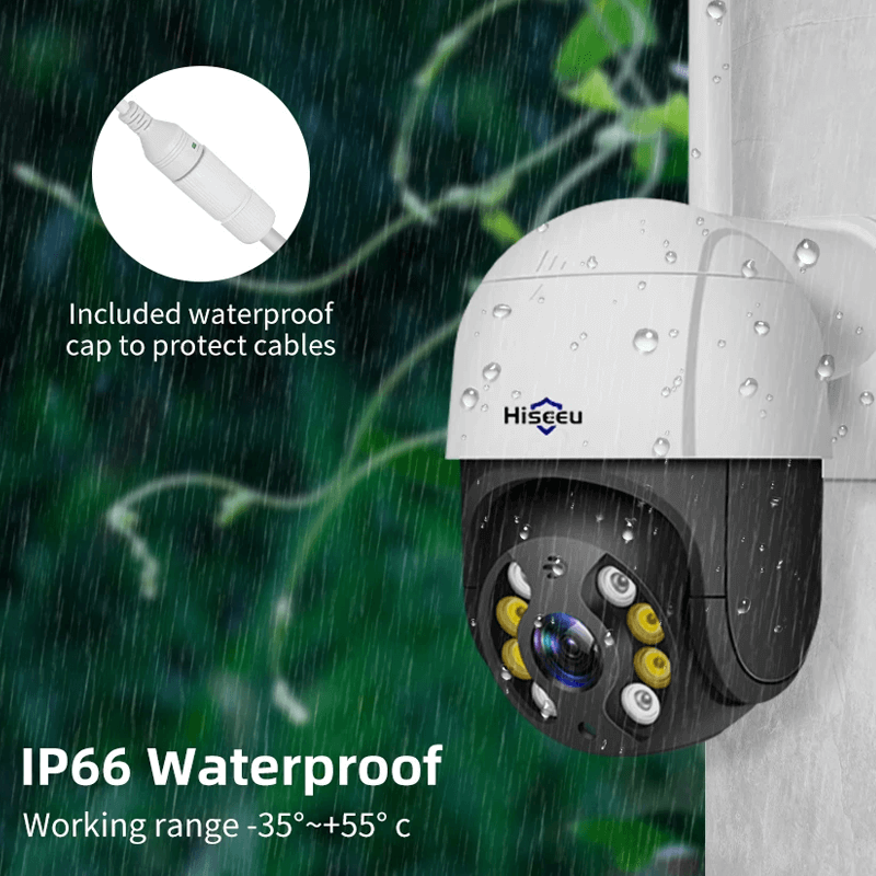 Smart WiFi Security Camera - With Infrared Night Vision, APP & AI