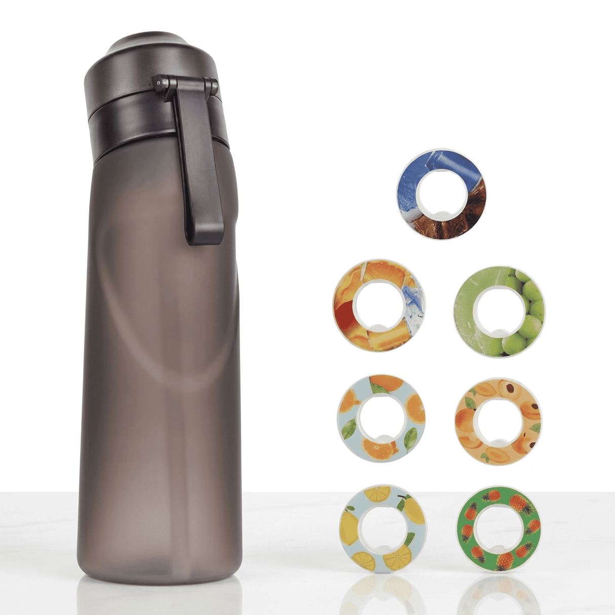 Air Vattenflaska med Doftringar 7 Kapslar 650ml