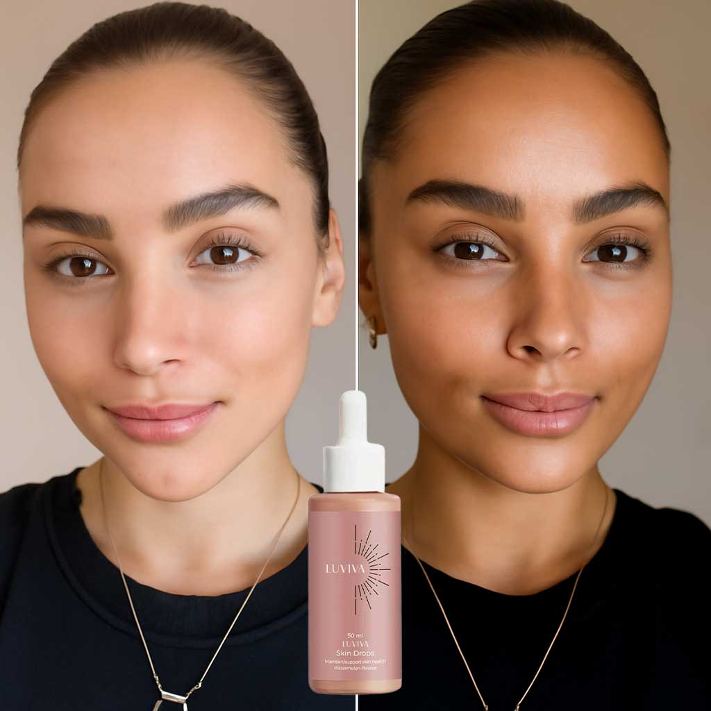 TanVera – Brun Utan Sol Droppar för Inre Lyster | Naturlig Solkysst Hud Utan UV