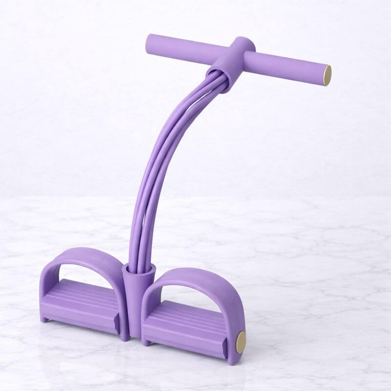 FlexPulse – Pedalbaseret træningsudstyr med elastikker til strækøvelser, mave-, ben-, arm- og helkropstræning