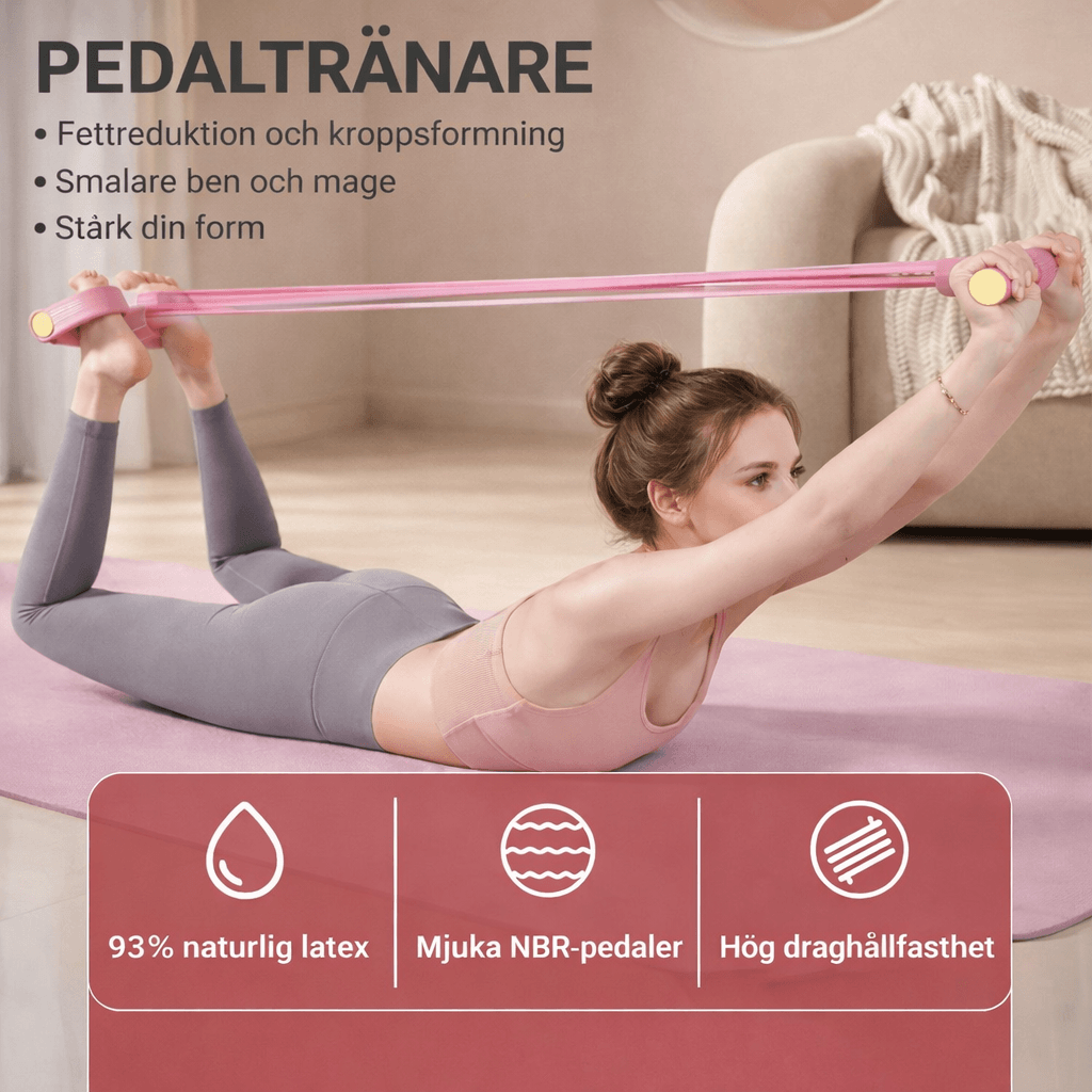 FlexPulse – Pedal-Based Training Device with Resistance Band for Stretching, Stomach, Legs, Arms & Whole Body Training