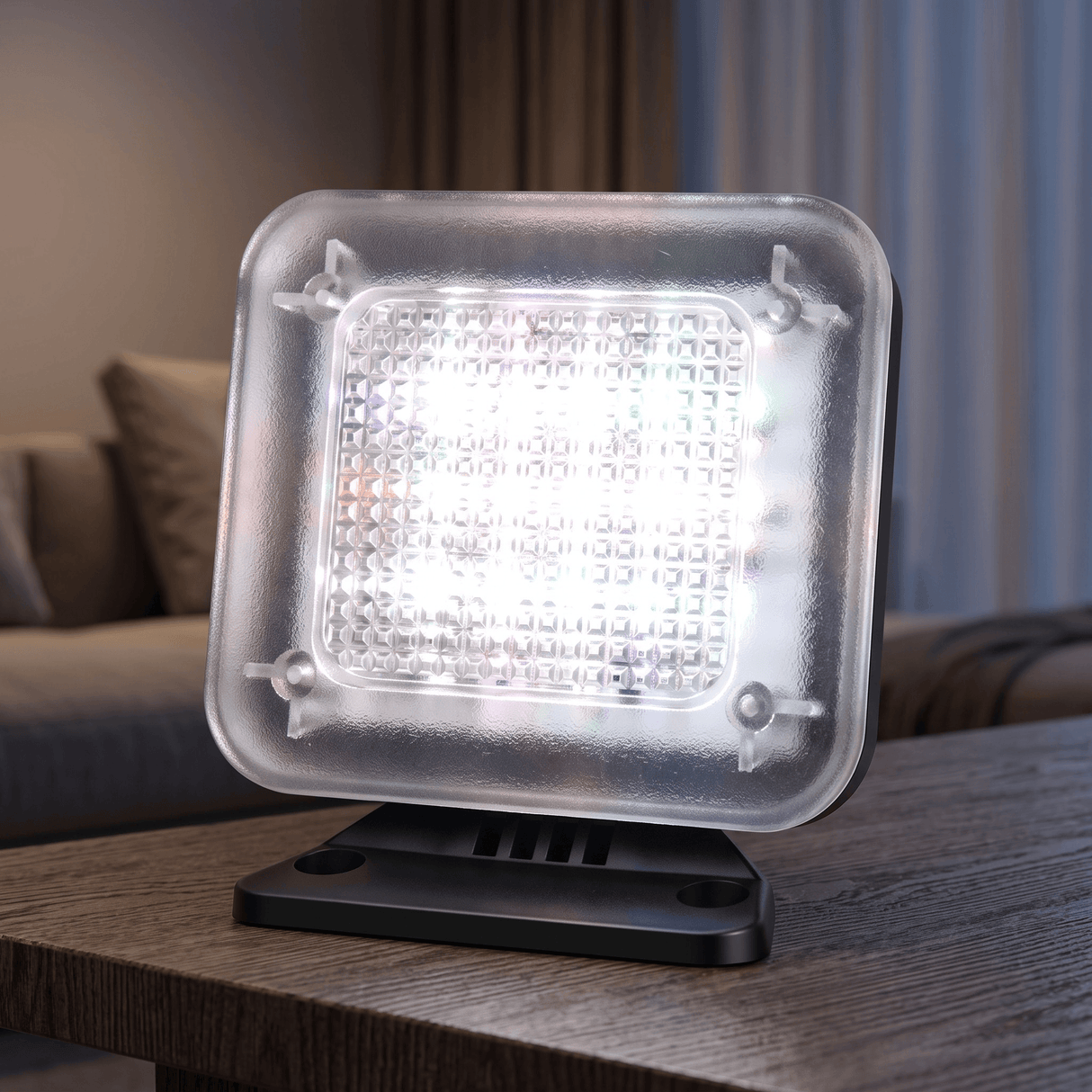 GlowGuard – LED TV-Simulator med Timer och Skymningssensor – Inbrottsskydd för Hem, Lägenhet och Studentrum