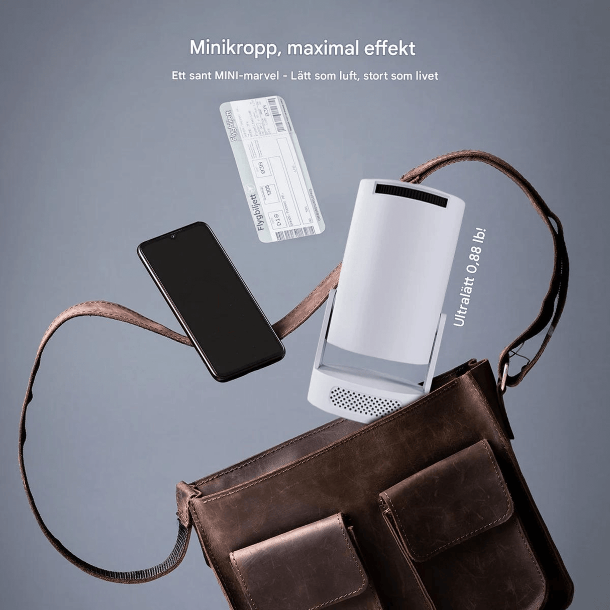 LumiCast View – Magcubic HY300 Pro+ Miniprojektor med Android 11, WiFi 6 og 720P LED-billede til hjemmebiograf og underholdning