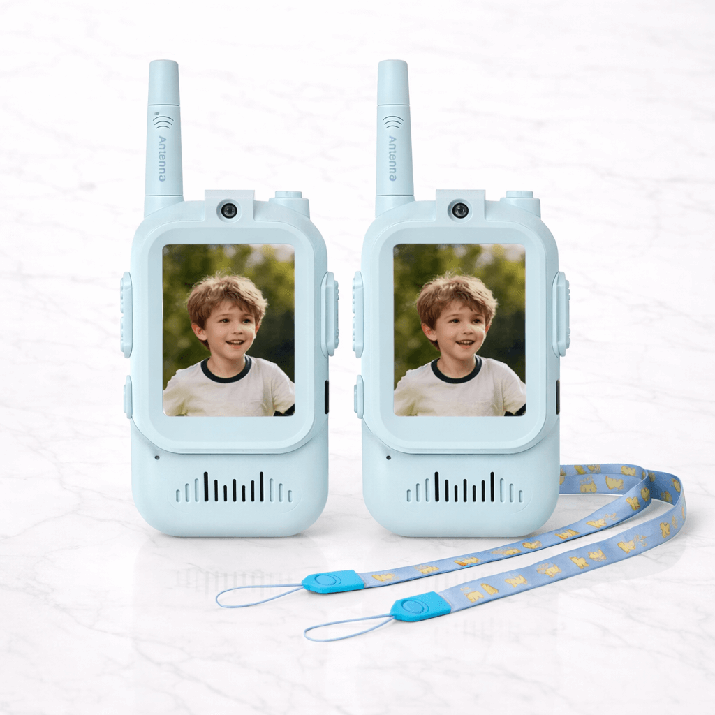 PlayTalk – Video Walkie Talkies för Barn med 2” HD-Skärm, USB-C och Tvåvägskommunikation