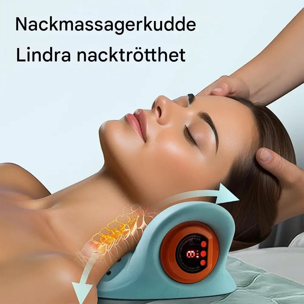 ThermaEase - Elektrisk Nackmassagekudde med Värme och EMS-teknologi