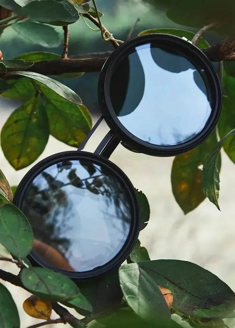 Solvyn – Justerbara Runda Solglasögon för Män & Kvinnor | Polariserade med ND-Liknande Filter och Retrostil