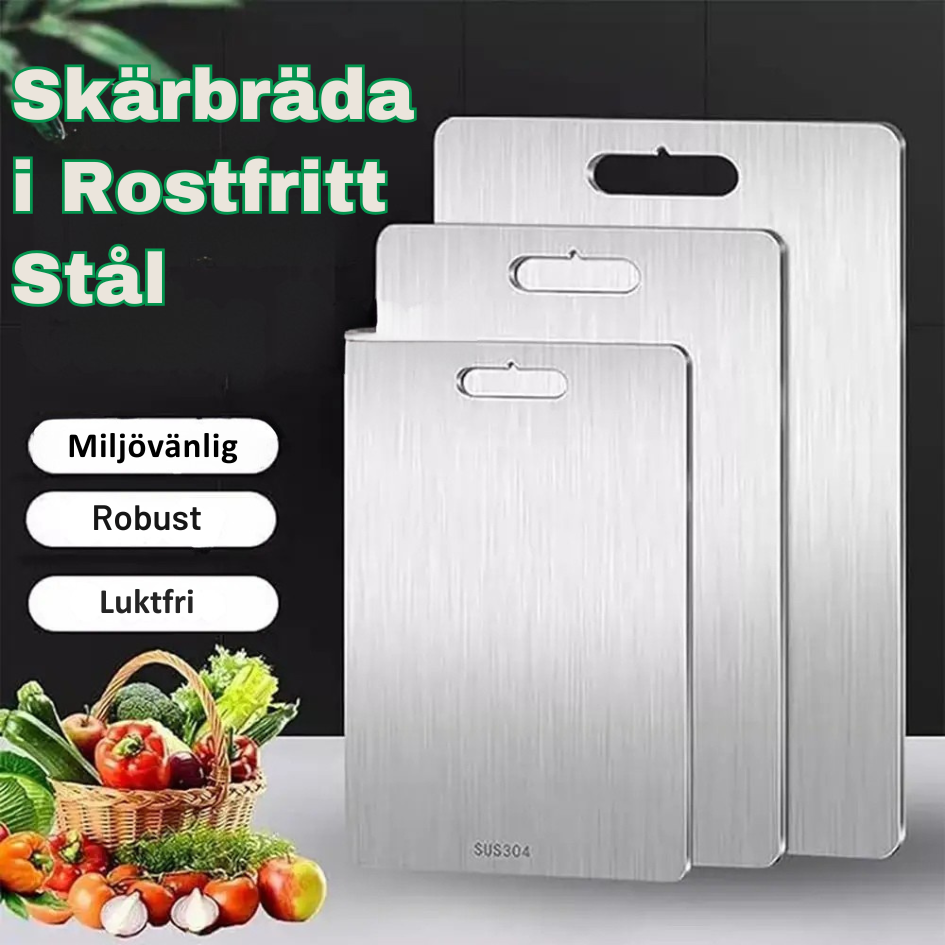 SteelPrep - Skärbräda i Rostfritt Stål