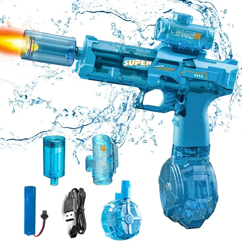 SplashGlow – LED-upplyst Vattenpistol för Spännande Sommarstrider