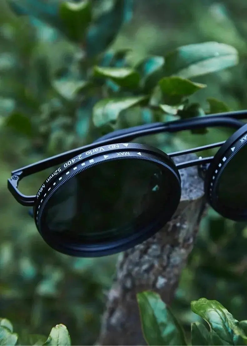 Solvyn – Justerbara Runda Solglasögon för Män & Kvinnor | Polariserade med ND-Liknande Filter och Retrostil