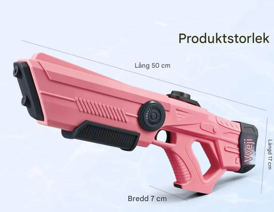 SplashForce – Automatisk Vattenkanon för Lek & Sommarspel | Elkraft, Lång Räckvidd och Massor av Action