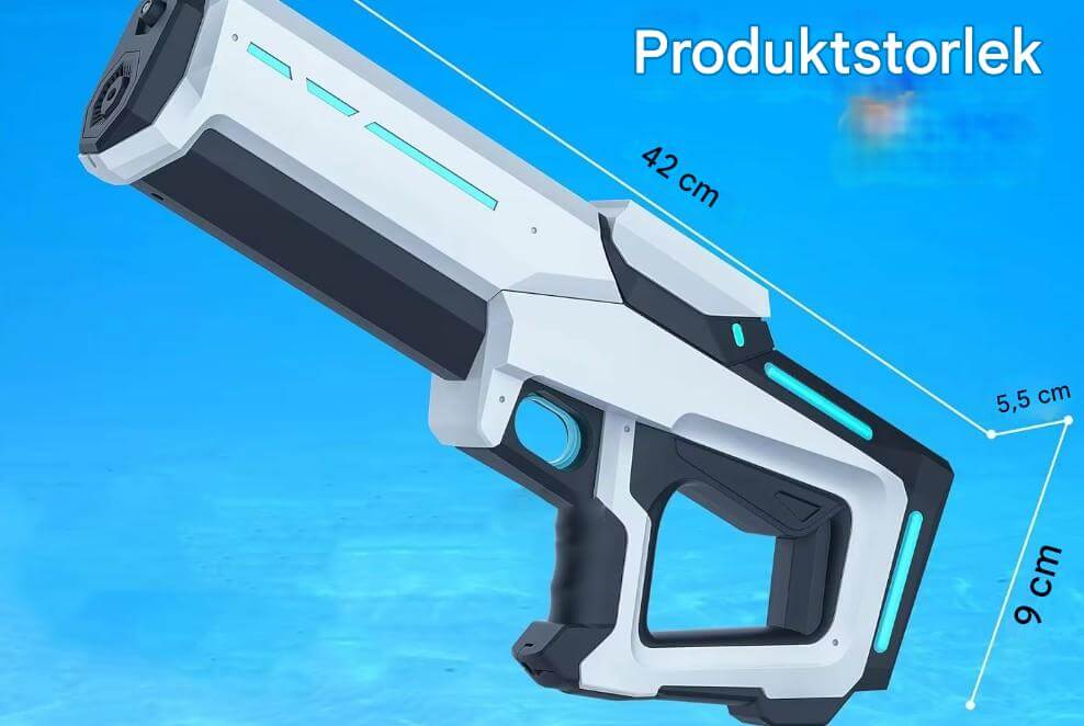 SplashForce – Automatisk Vattenkanon för Lek & Sommarspel | Elkraft, Lång Räckvidd och Massor av Action